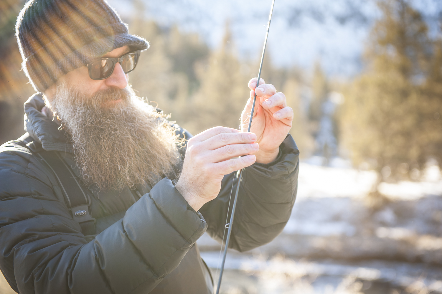 Bill prepping for a little fly-fishing on the Crooked River