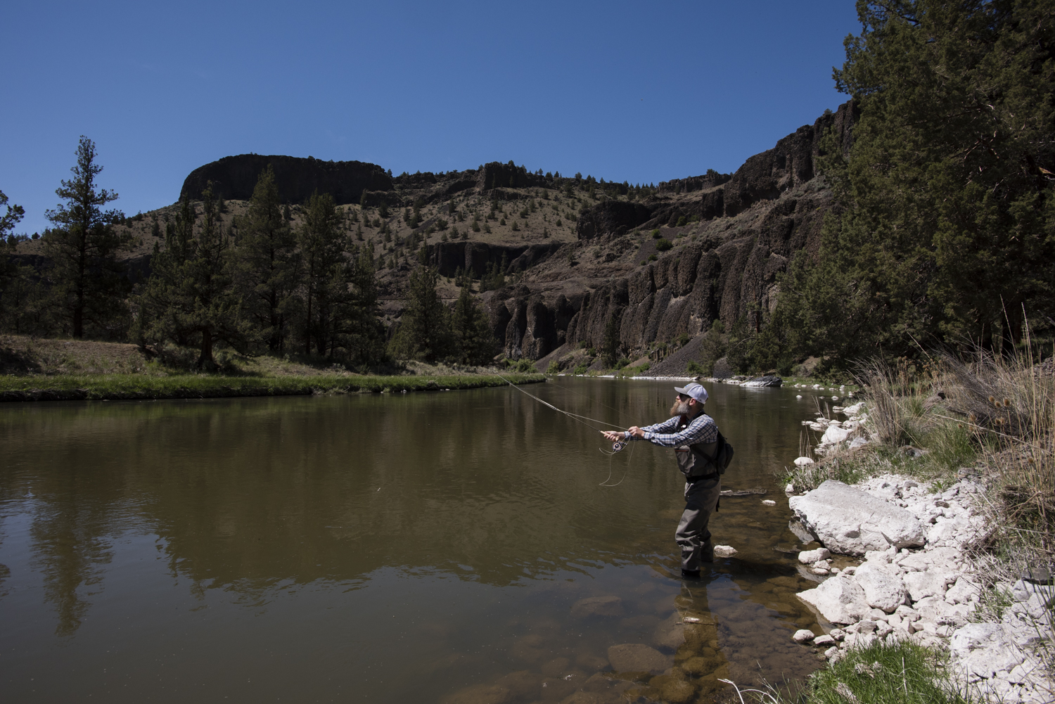 Perfect day for a little fly fishing.