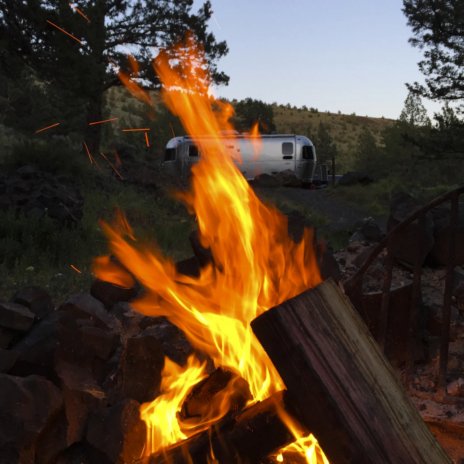 Campfires and Airstreams - two of our favorite things