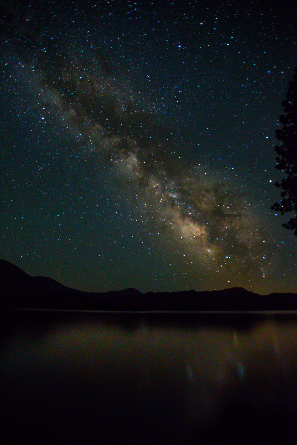 Milky Way over Butte Lake