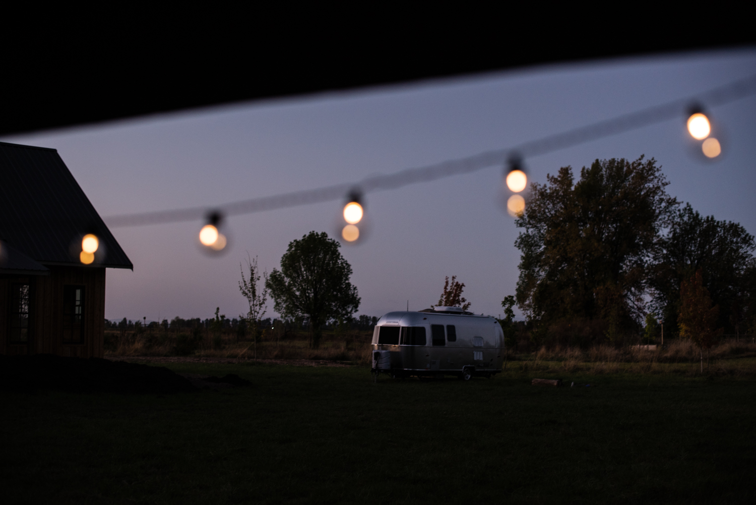 View of Vail and Greg's Airstream from our spot. We encouraged them to join the cult.