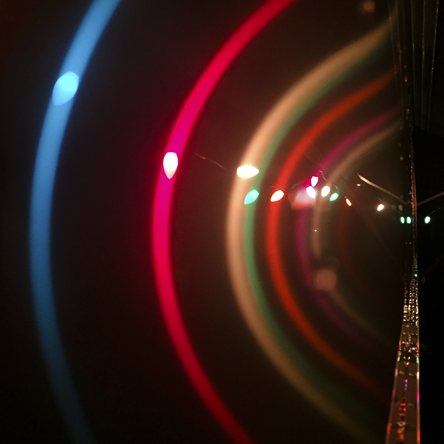 We got our Xmas lights up just in time! ( Phone)