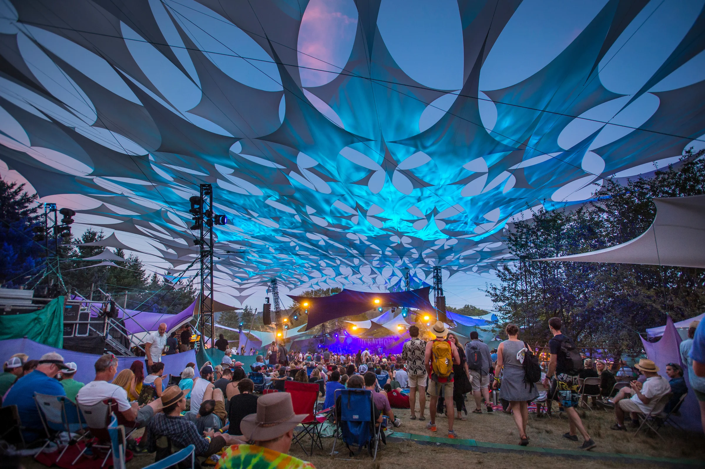 Twilight at the Mt. Hood Stage (photo by Bill)