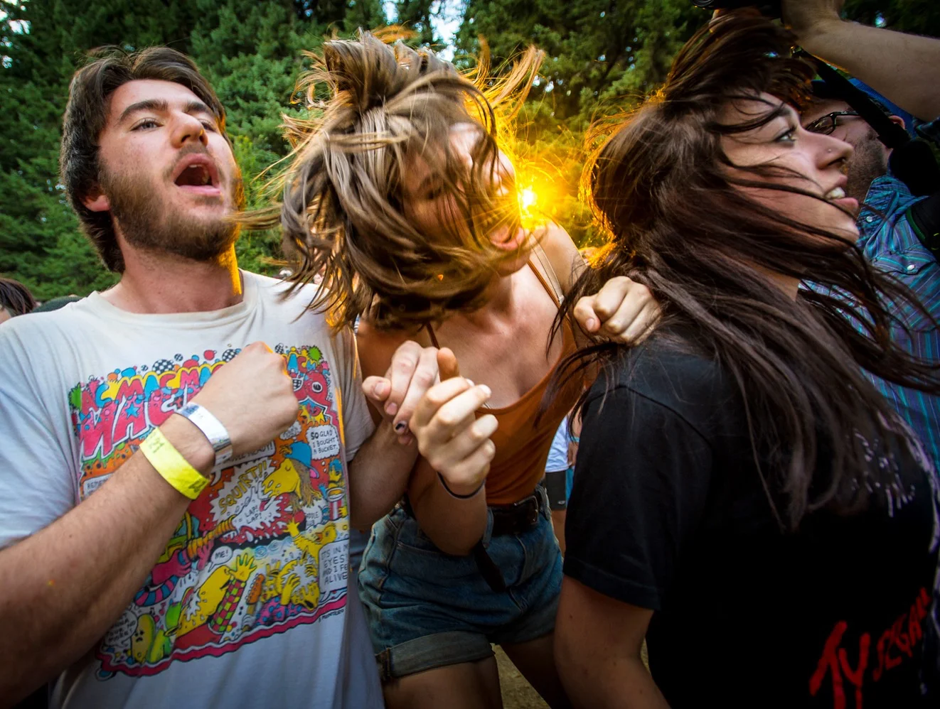 Moshin' to Meatbodies at the Treeline Stage (photo by Bill)