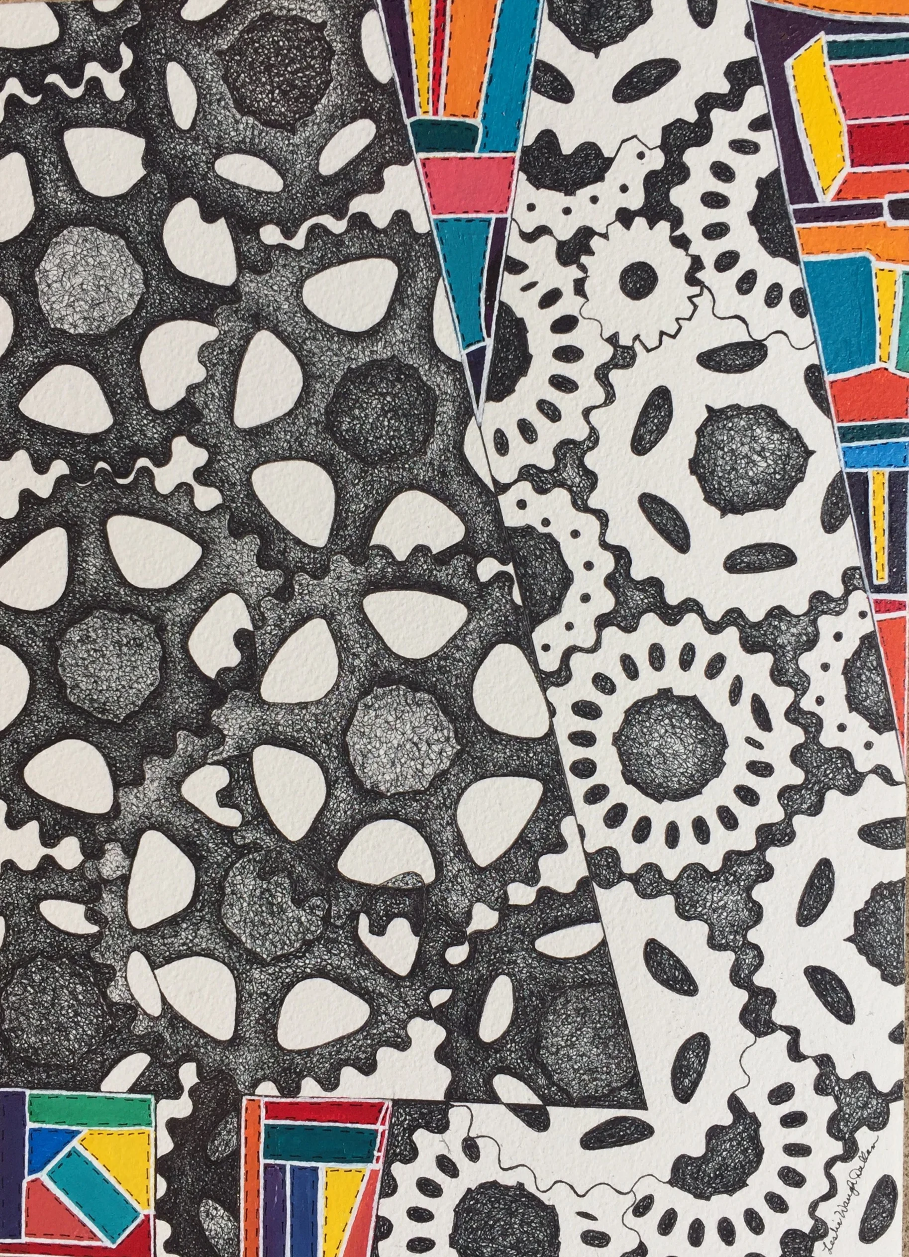 "A different Perspective" mixed media 15 x "11 FOR SALE $250.00