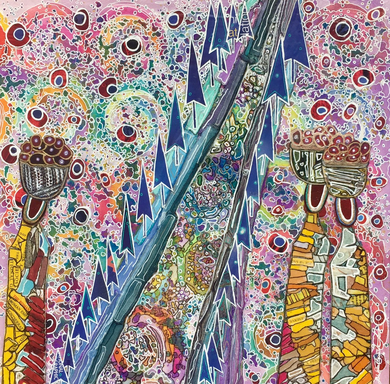 "Gathering" Mixed Media 12 x "12 Sold