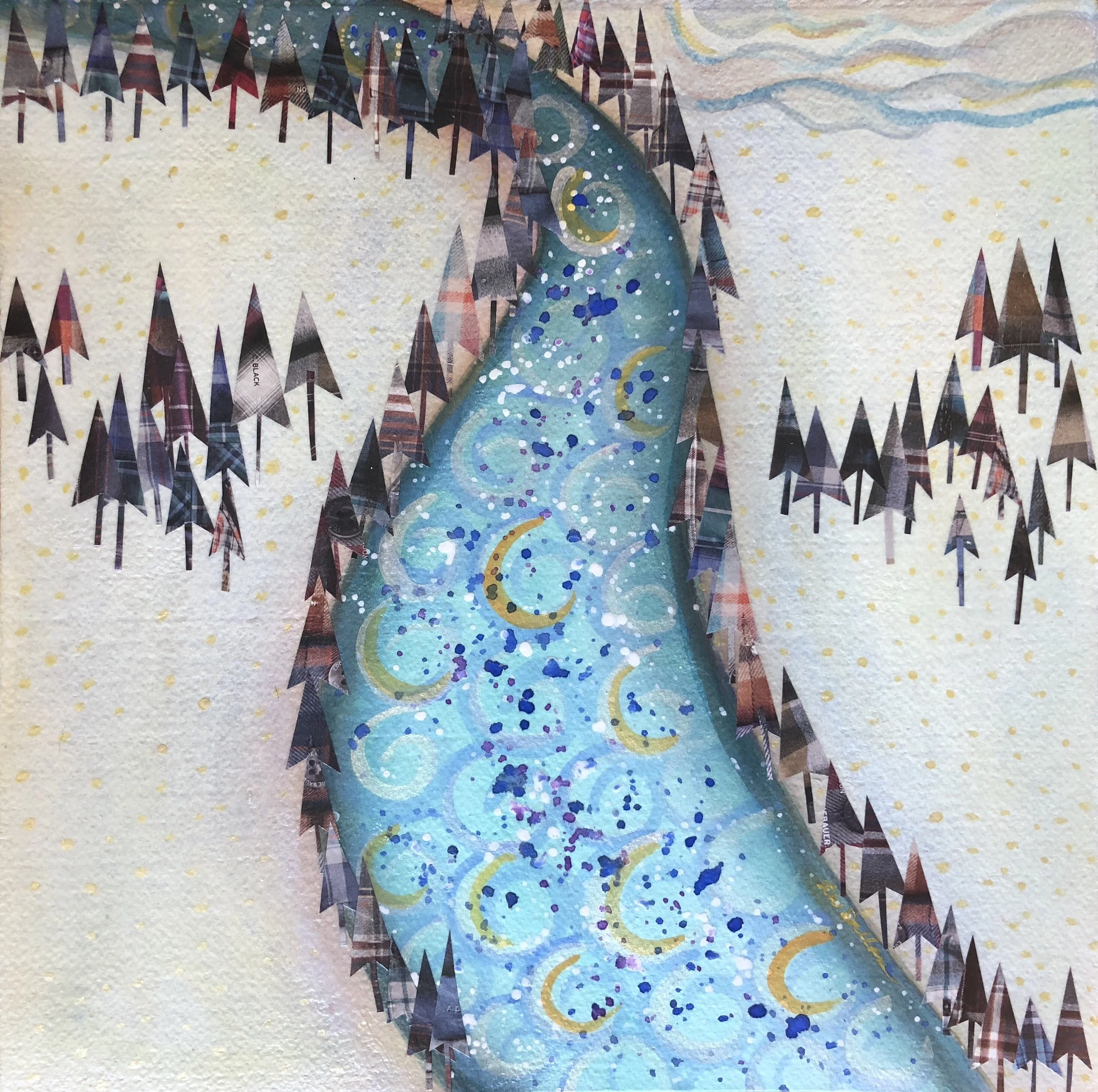 Blanketed In Warmth Mixed Media 12x12"