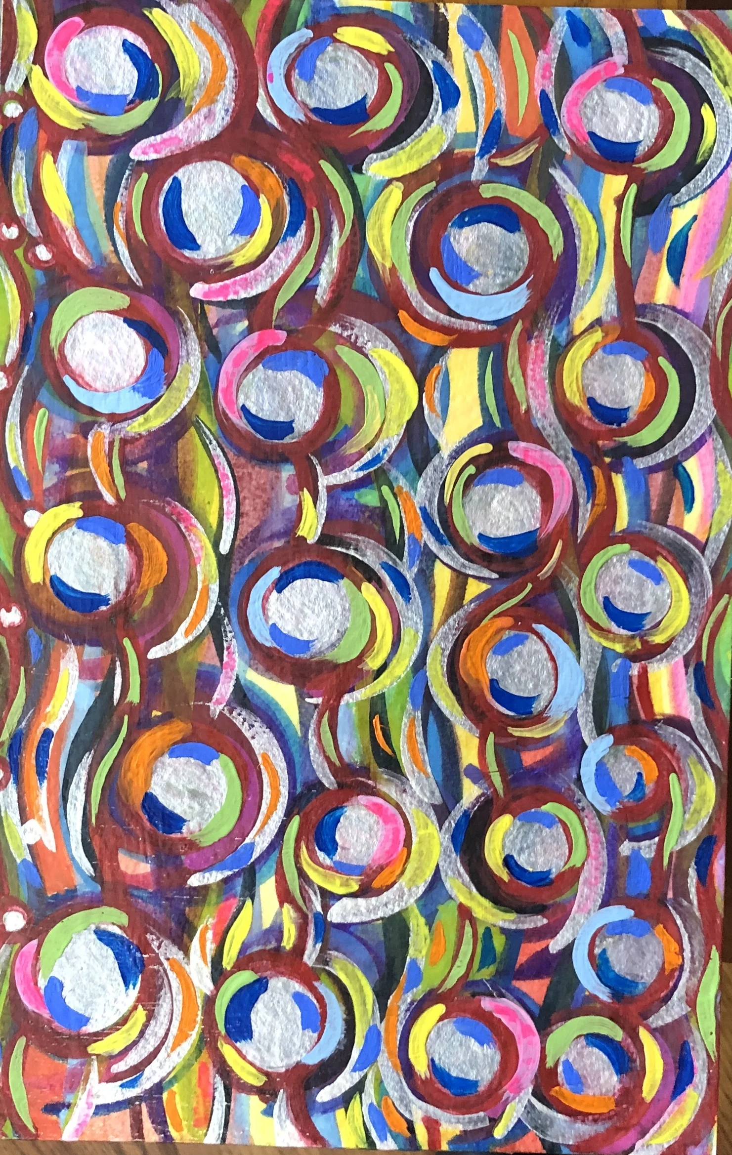 Connect The Dots #2 Mixed Media 7.5x11.5" For sale in shop
