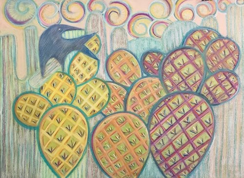 Sunlit chalk pastel 22x30”