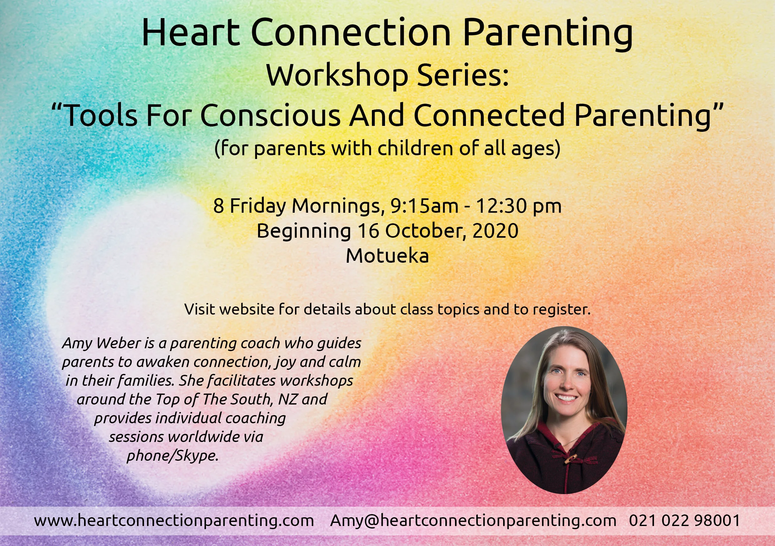 Tools For Conscious and Connected Parenting - 8 Week Class begins October 2020