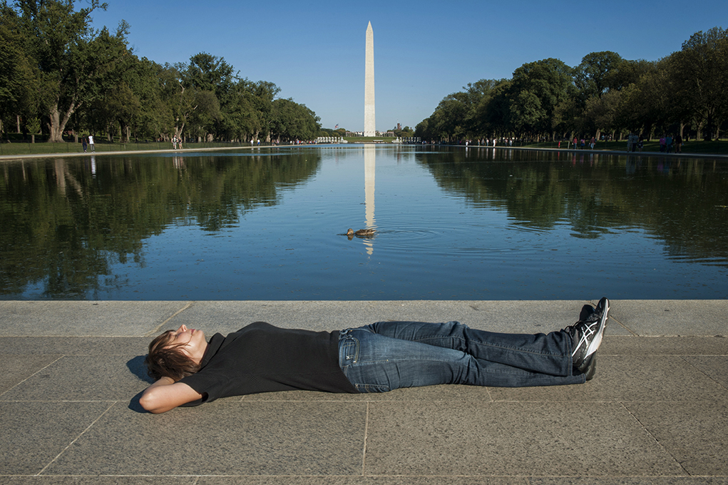 41. Reflecting poll / Lincoln Memorial / Washington D.C. / USA