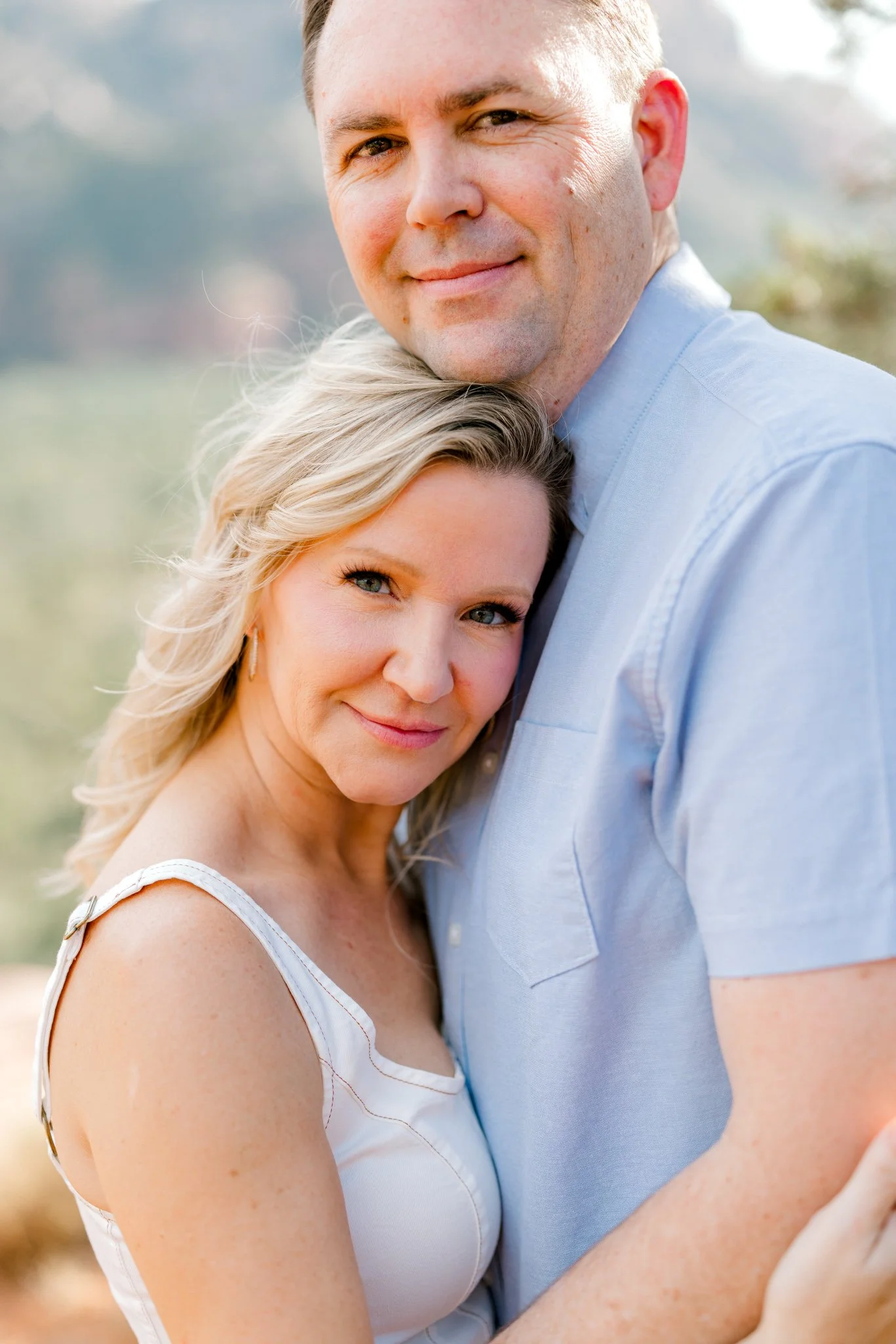 A casual engagement among Sedona, Arizona's Merry Go Round Rock