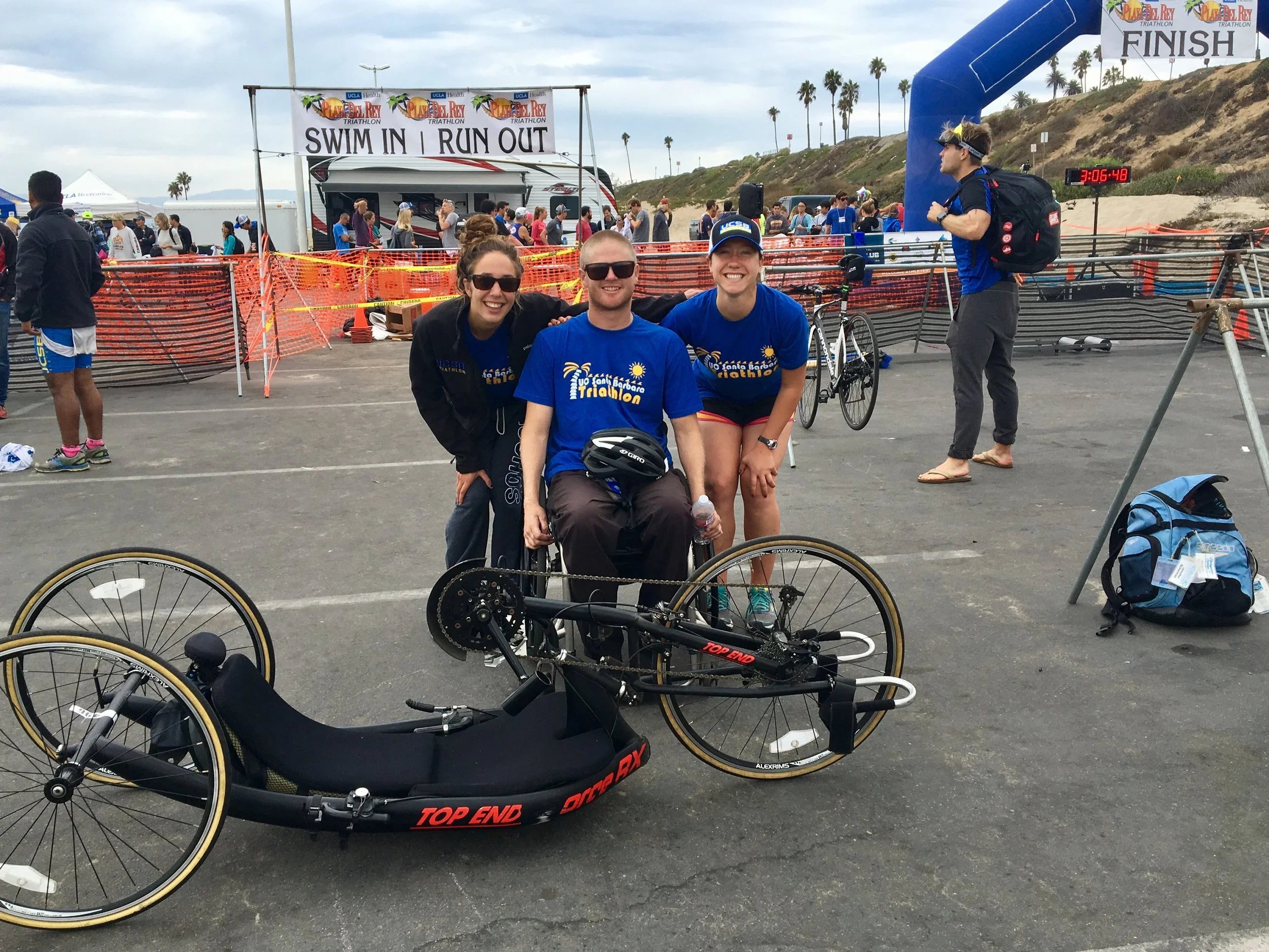 Jenn, Ryan, and Kendra's relay team