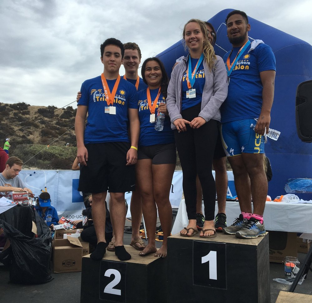 UCSB Tri well represented on the sprint relay podium