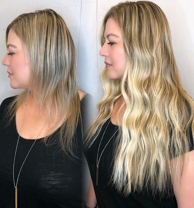 I love a journey, especially when it&rsquo;s with someone as amazing as this awesome person. She came to me with hair that was not what she remembers a few years ago and a lot of breakage from heavy blonding (not blaming anyone just observing what wa