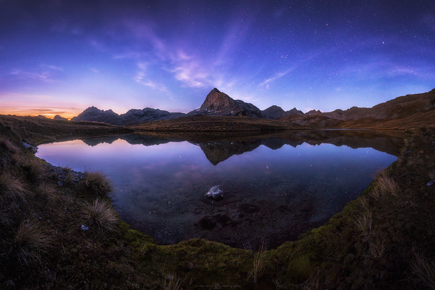 Remarkables Astro Stars Queenstown Mountain Print