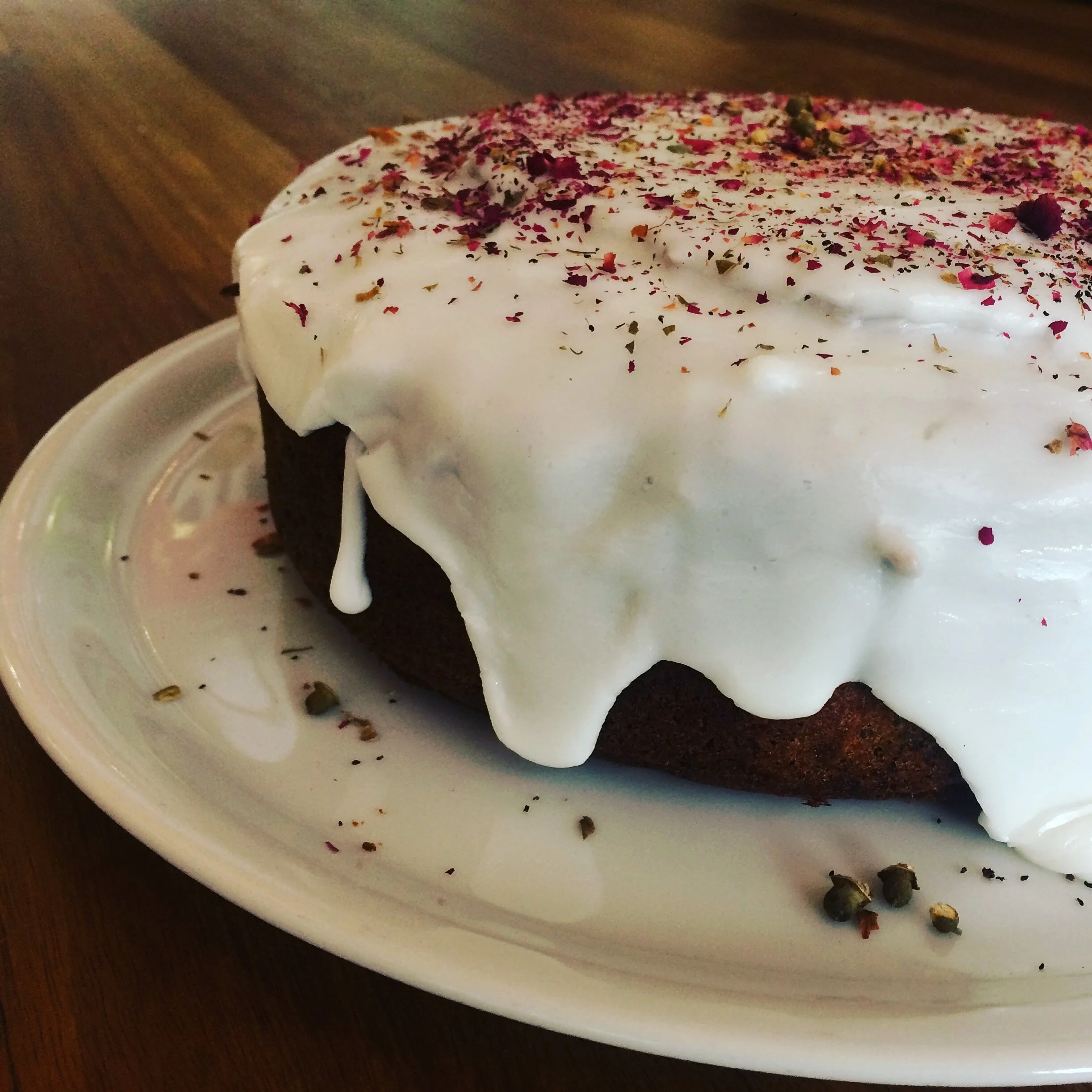 Jasmine Greens Park Kiosk Home-baked Lemon &amp; Poppyseed Cake, Gluten Free