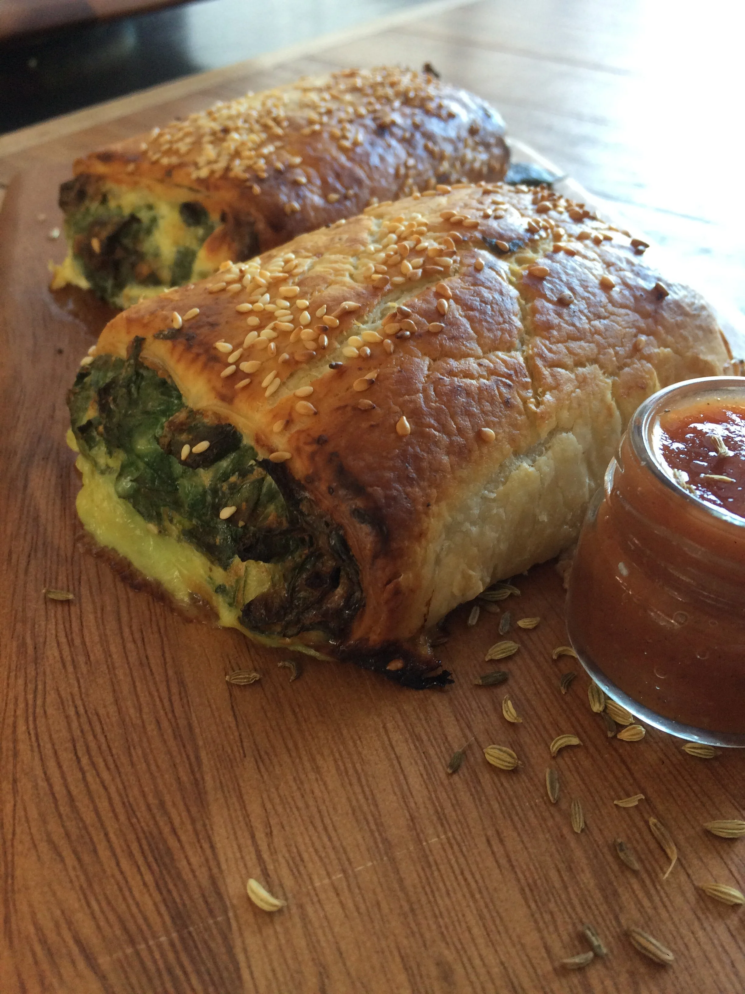 Jasmine Greens Kiosk Homemade Spinach &amp; Ricotta Rolls