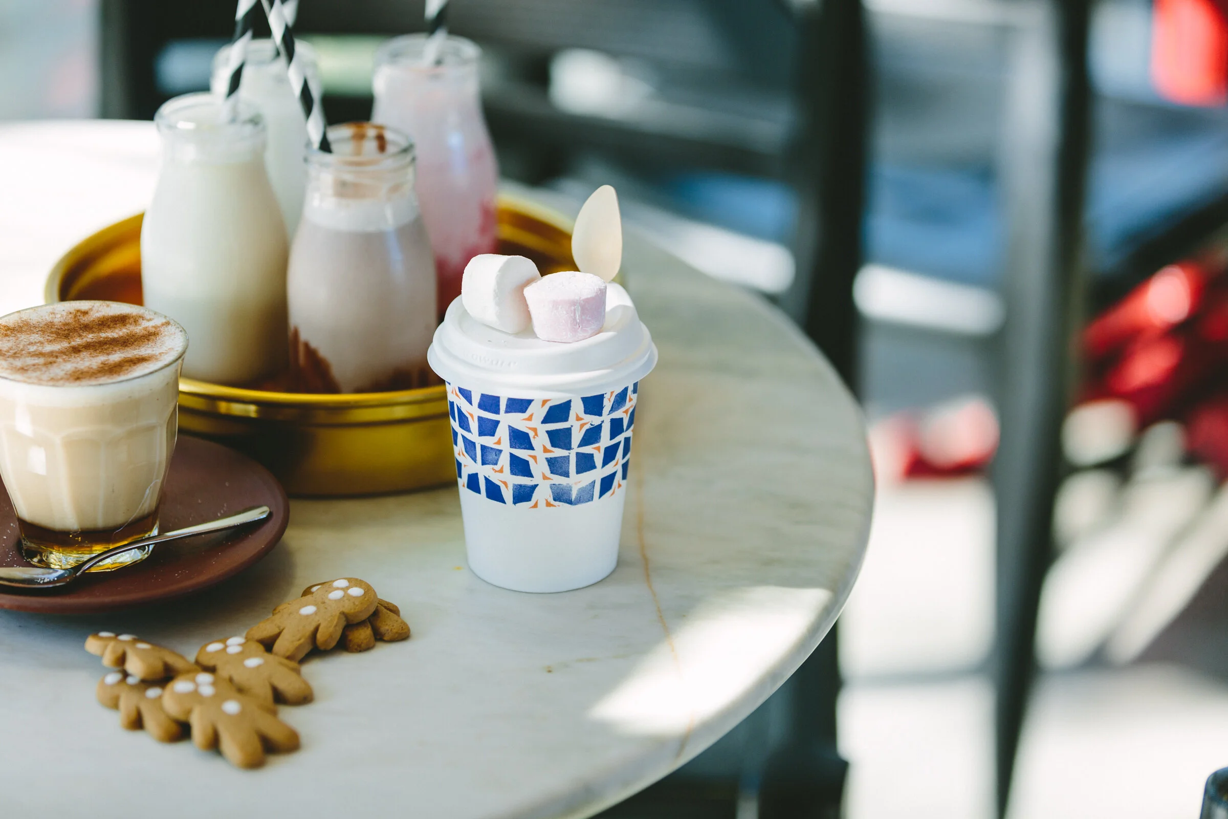 Jasmine Greens Park Kiosk Tub of Ginger Bread Babies with Hot Chocolate &amp; Milkshakes