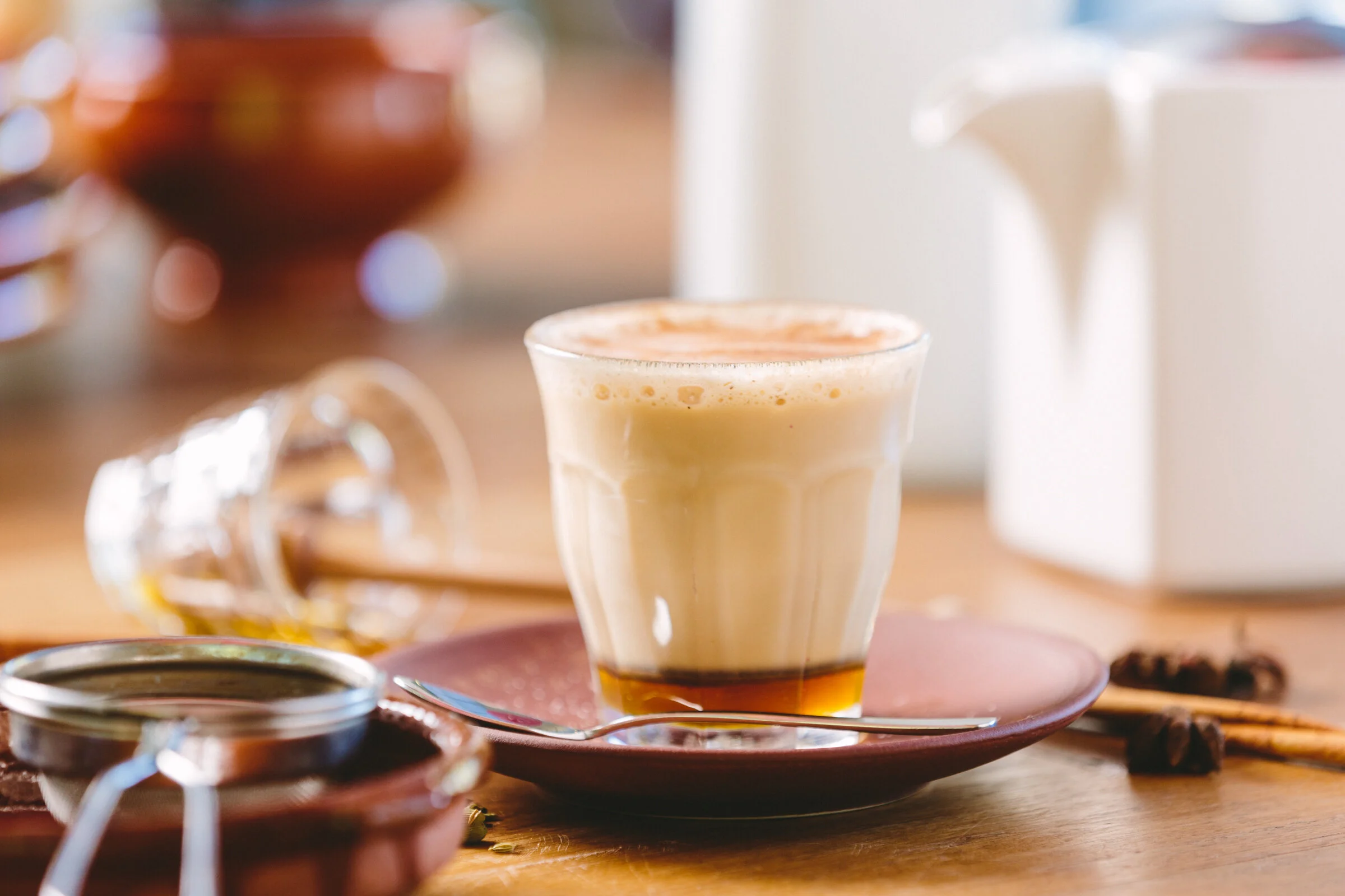 Jasmine Greens Park Kiosk House Spice Blend Chai Tea with Honey