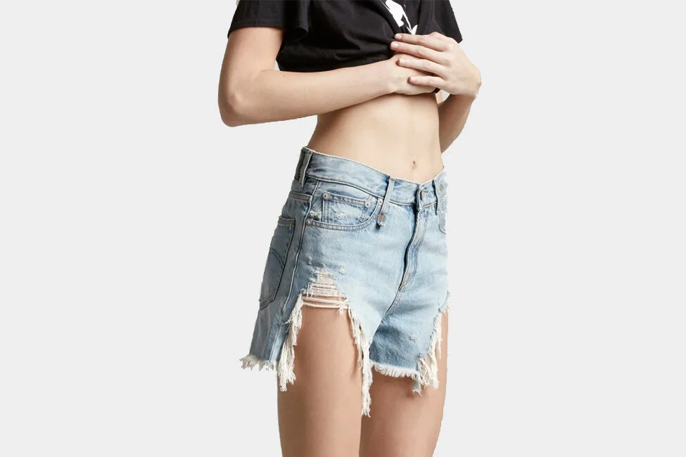 R13 | Shredded Slouch Short (Tilly 