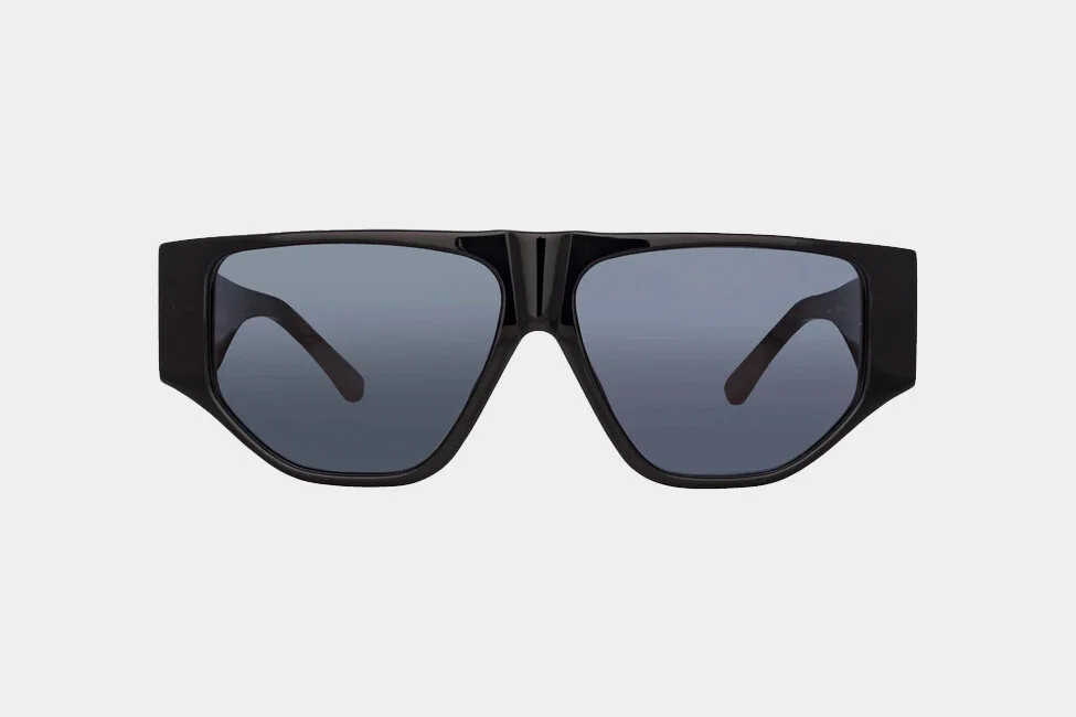 The Attico Ivan Angular Sunglasses In Black.jpg