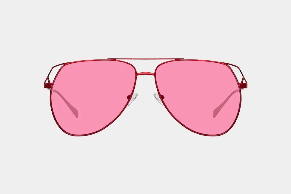 The Attico Telma Aviator Sunglasses in Pink.jpg