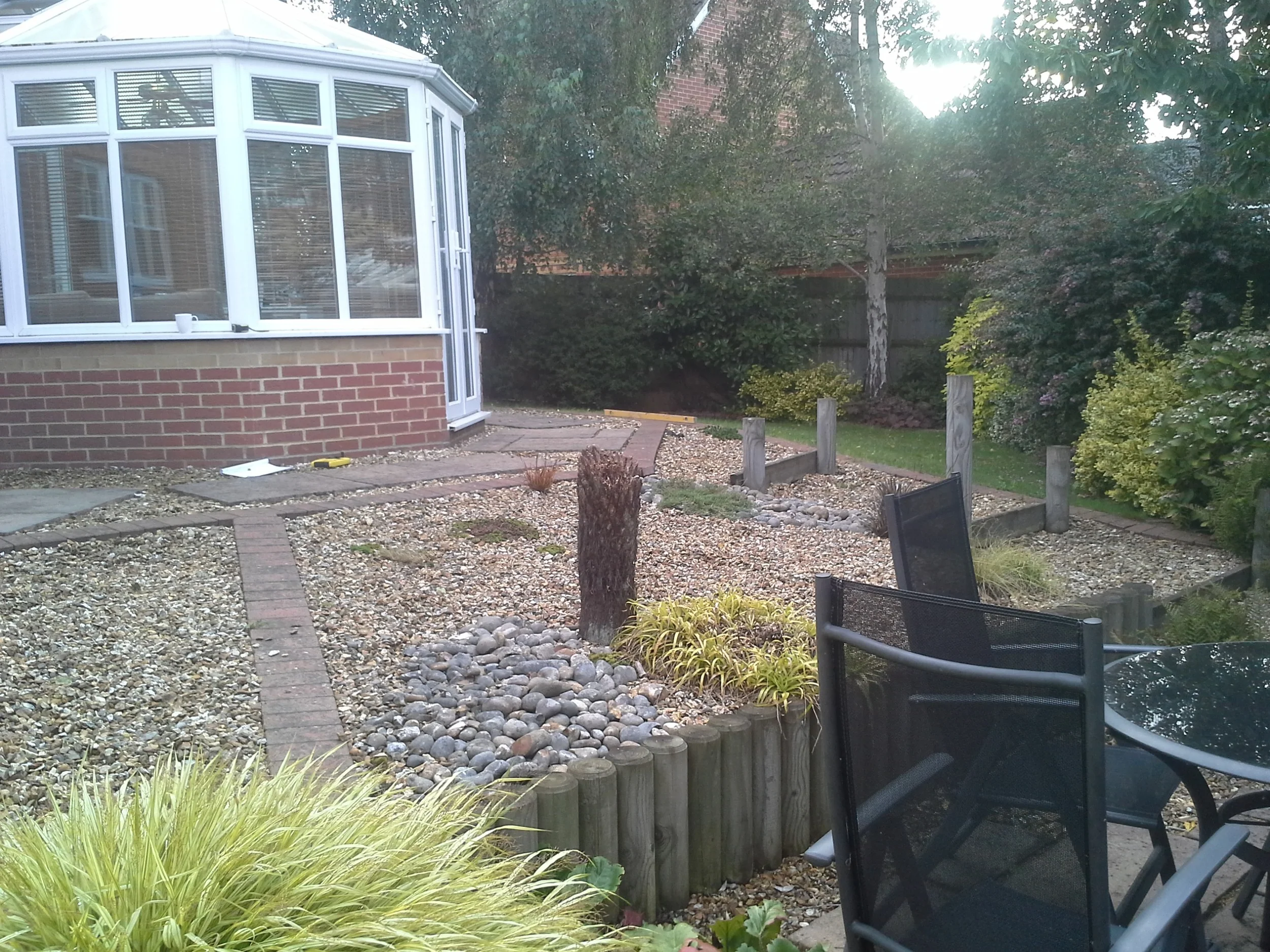 Garden before