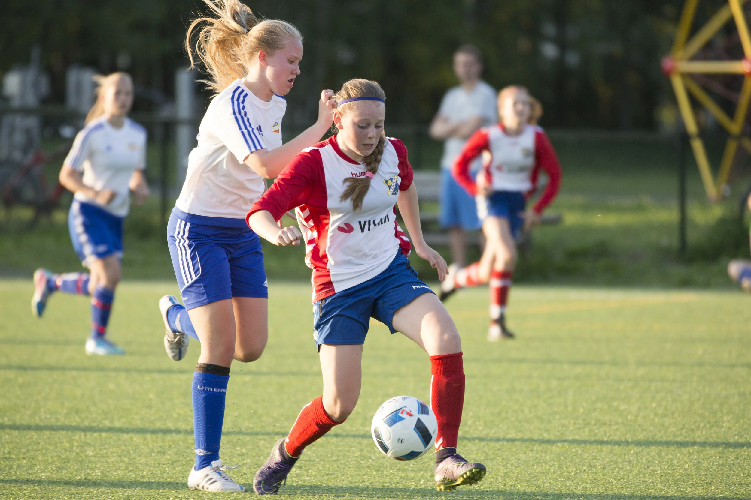 Zoe med hat-trick i første omgang. Foto: Gunhild Lien