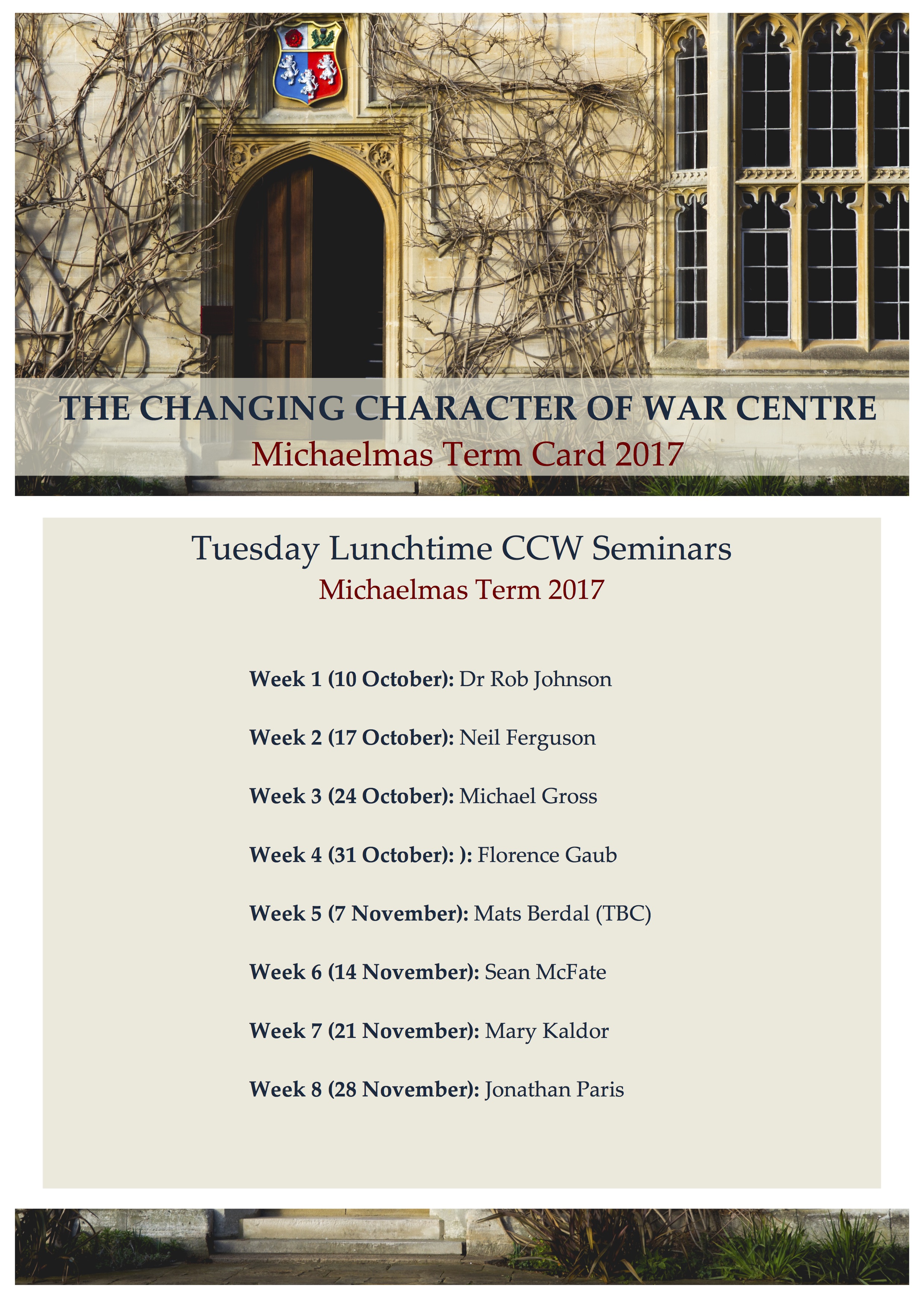 The End of Peace and Optimism: Assessing the Changing Character of War by Dr Rob Johnson