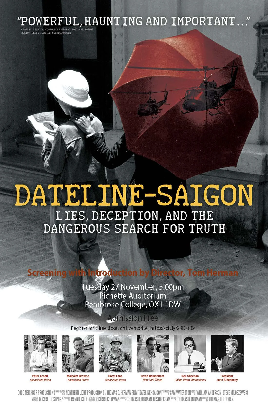 DATELINE – SAIGON: Film Screening with Introduction by Director, Tom Herman