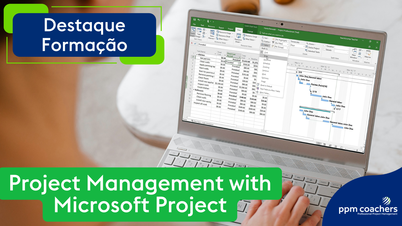 Em Destaque: Formação PMMsP-Project Management with Microsoft Project