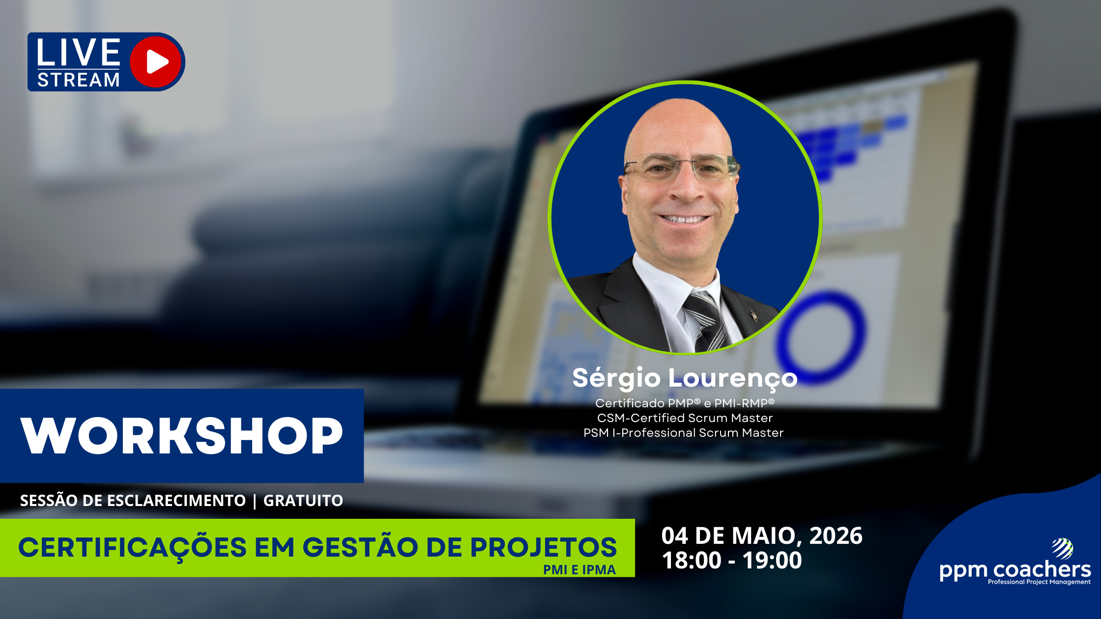 Workshop Gratuito de Certificações em Gestão de Projetos