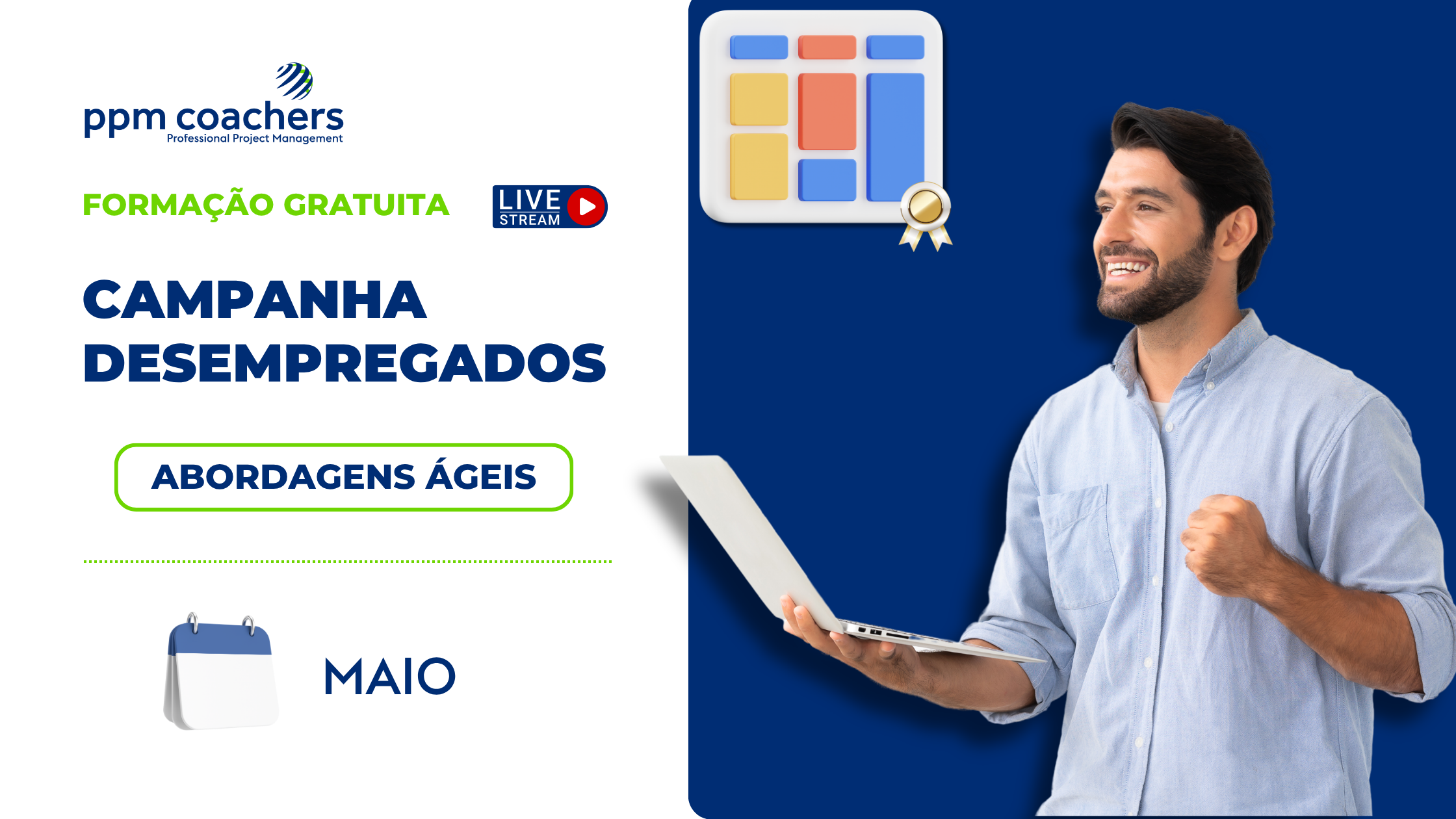 Formação em Abordagens Ágeis GRATUITA para DESEMPREGADOS | Candidata-te!
