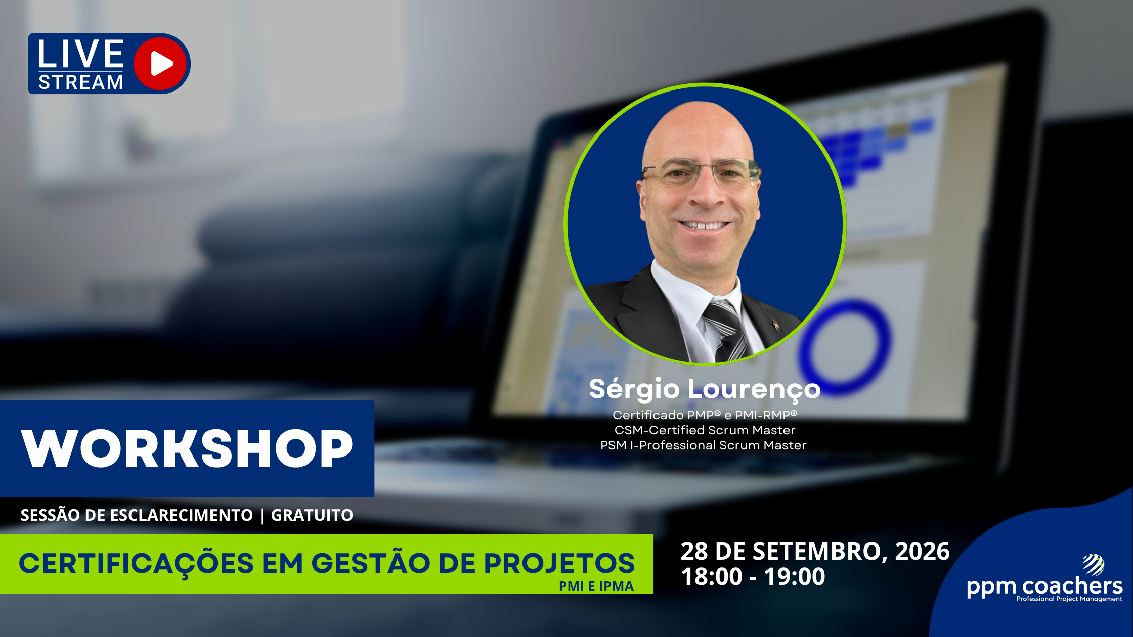 Workshop Gratuito de Certificações em Gestão de Projetos