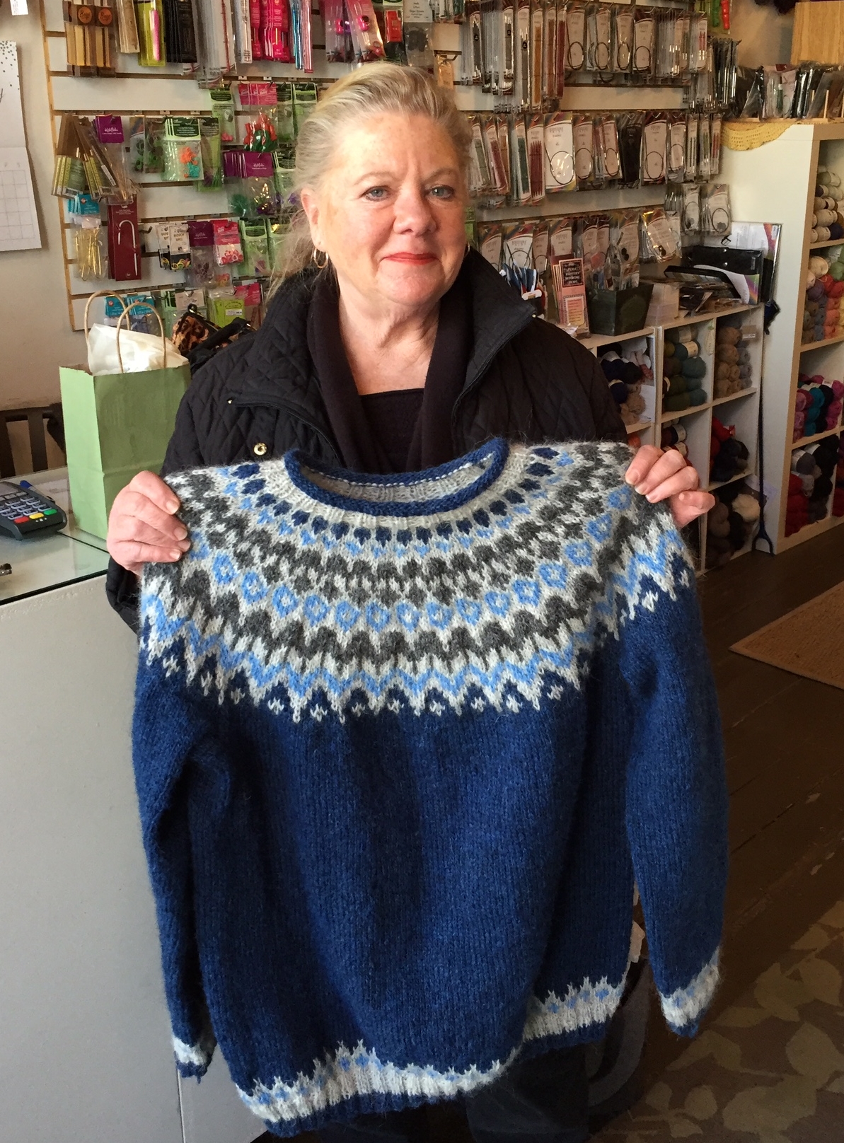 Sharon's Beautiful Lopi Sweater