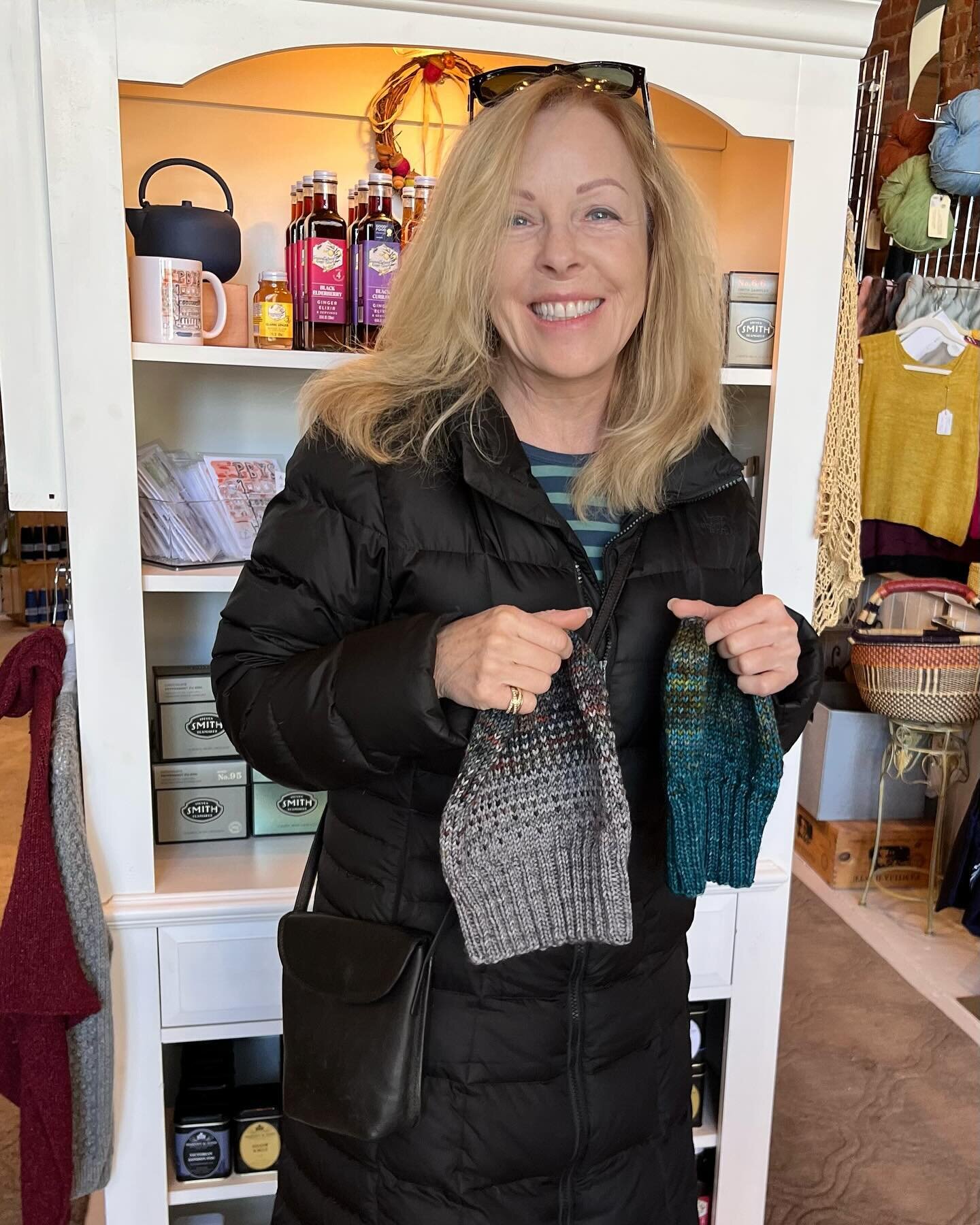 Three cheers for Maureen&rsquo;s two hats! 🥳🥳🥳

New to hat knitting, Maureen knocks it out of the park!
 
Simple 2/color hats in @malabrigoyarn Rios ☀️

#Knitting #knittingwithfriends #knitlocal #lys #perfectblendyarnshop #pbys 🧶