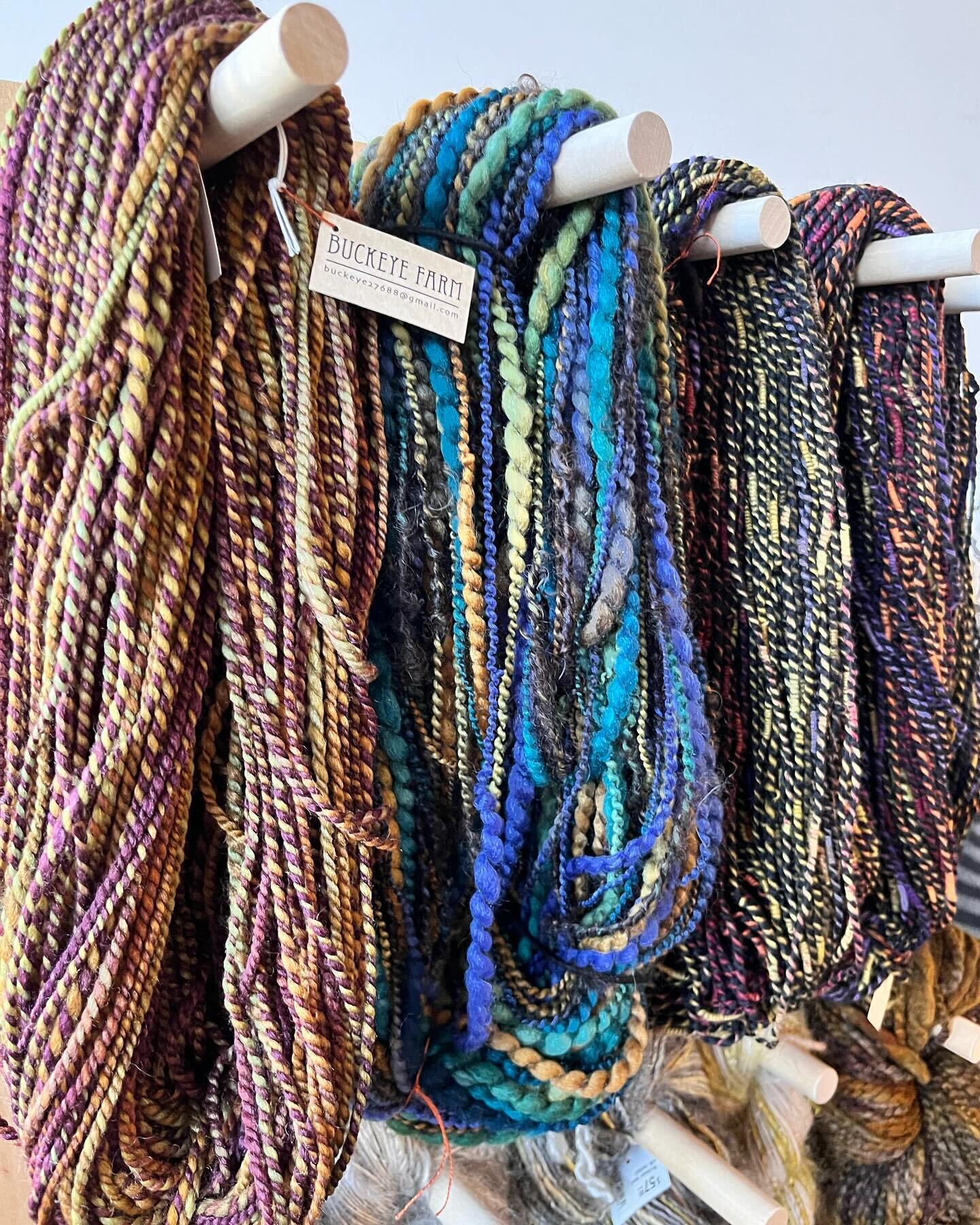 We&rsquo;ve replenished our treasures from Buckeye Farm!

✨ perfect for sparking some great fiber creativity ✨✨✨

#lys #perfectblendyarnshop #pbys 💖