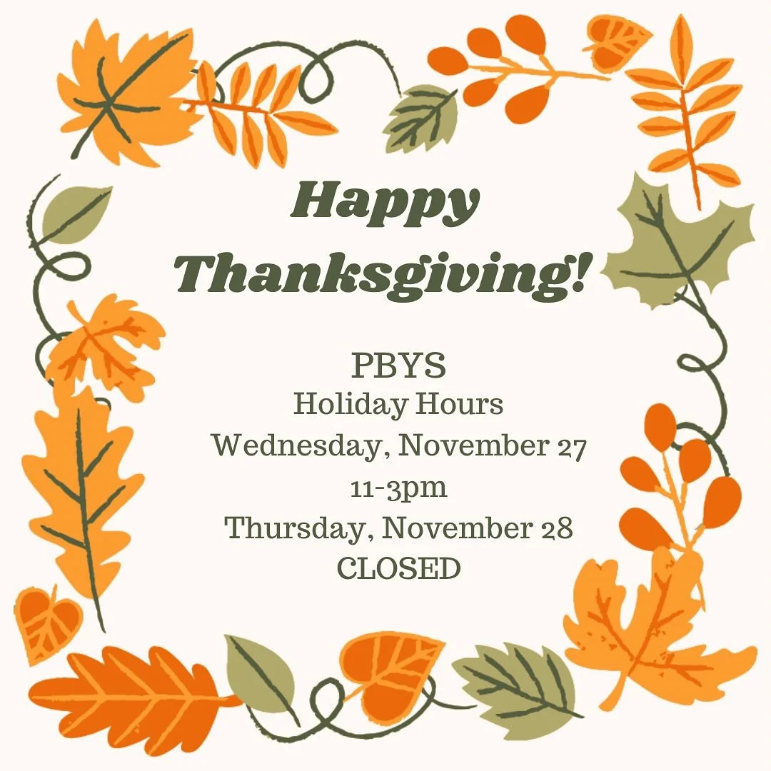 Our warmest wishes for a very happy thanksgiving!🍁 
The shop will close at 3pm today (Wednesday) and be CLOSED Thursday!