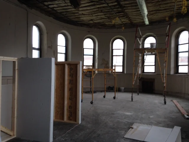 Design Center under construction.