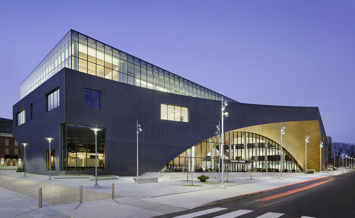 The Charles Library at Temple University. Designed by Snohetta A