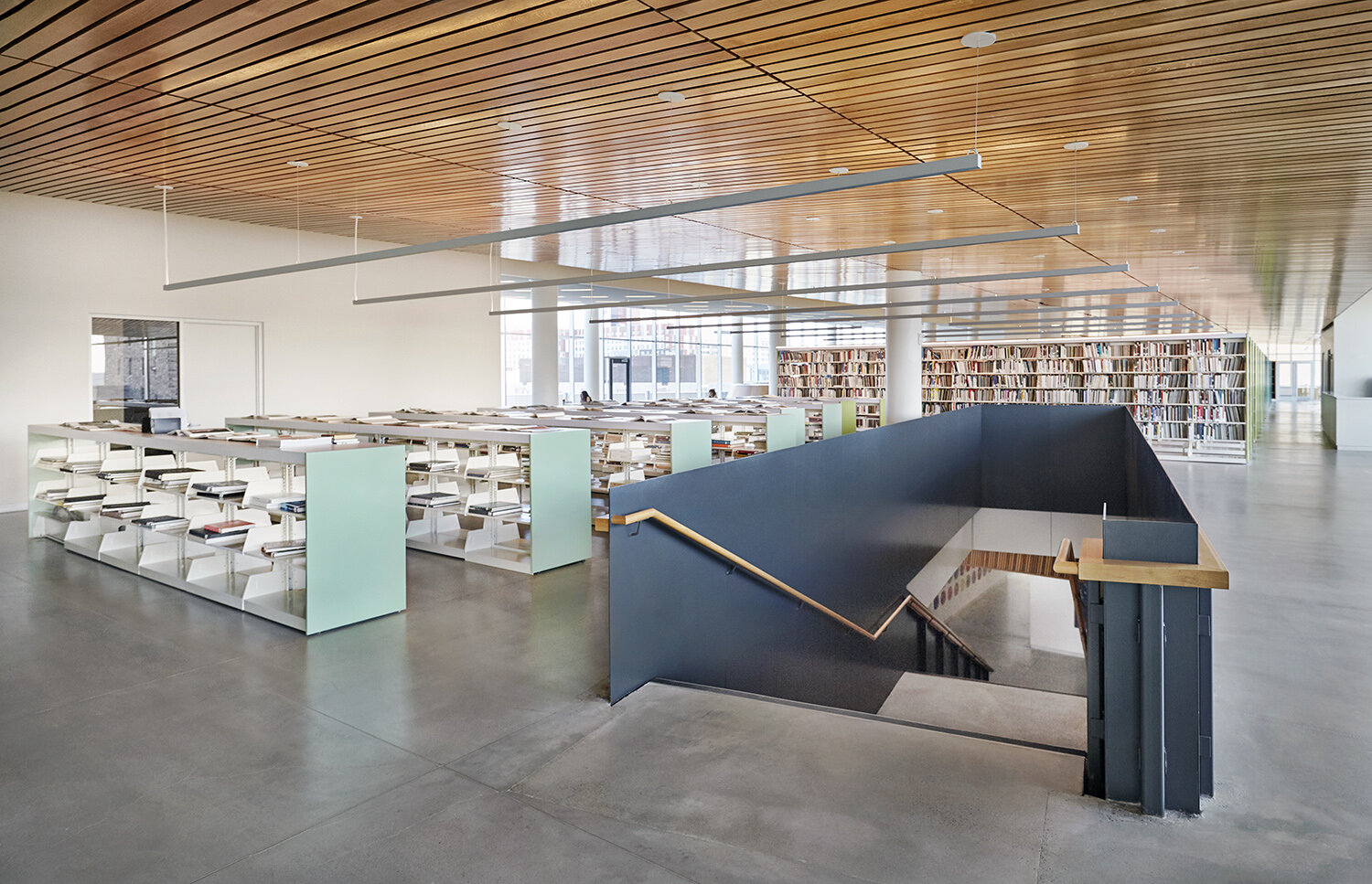 The Charles Library at Temple University. Designed by Snohetta A