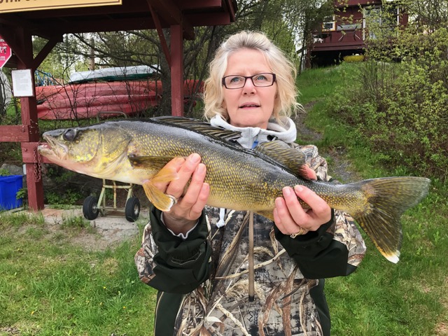 Ingrid's beautiful walleye....