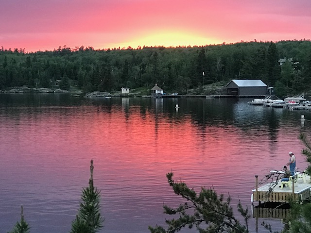  Fishing at sunset...