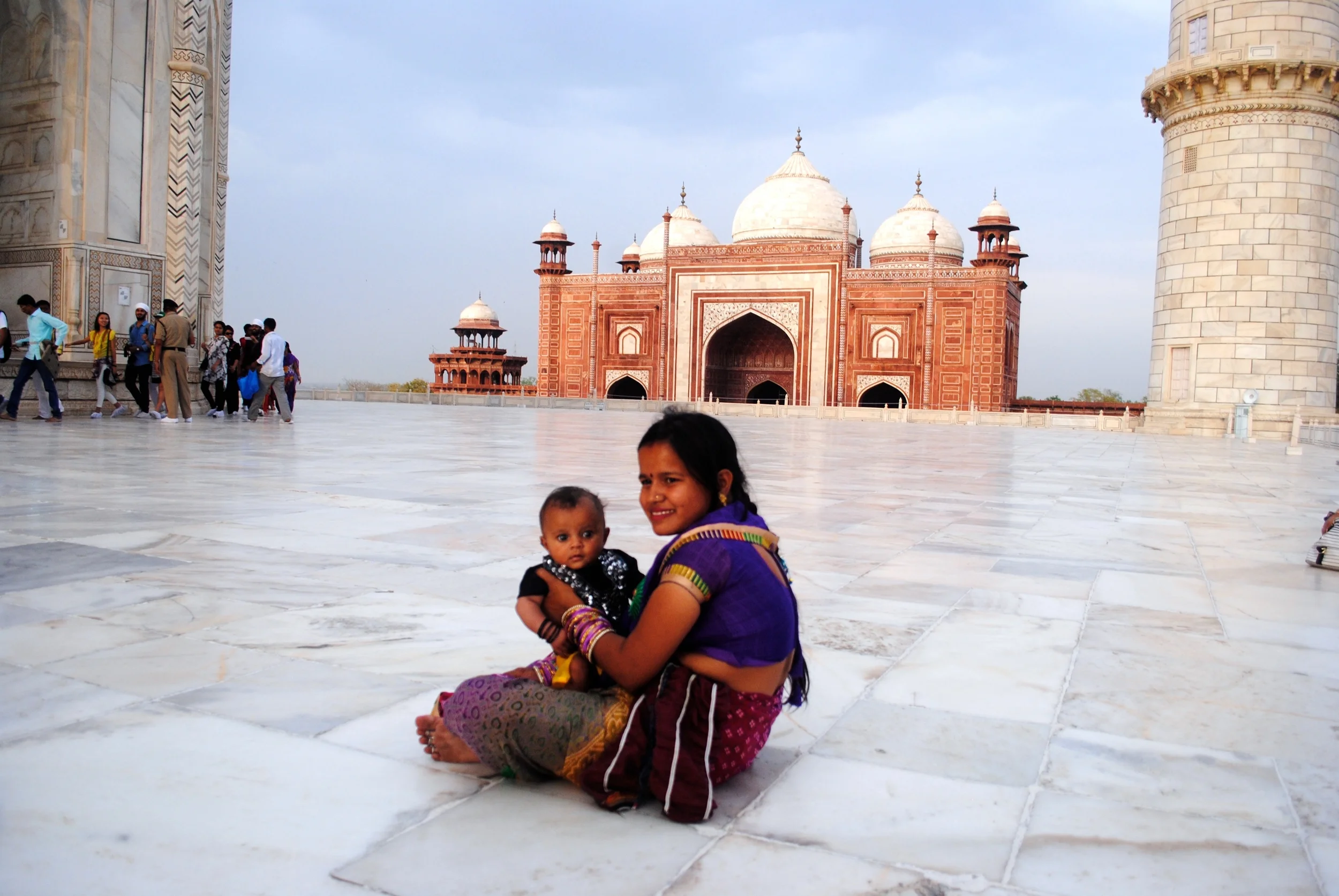 Inside the Taj Gardens