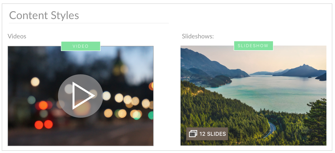 Content Styles 