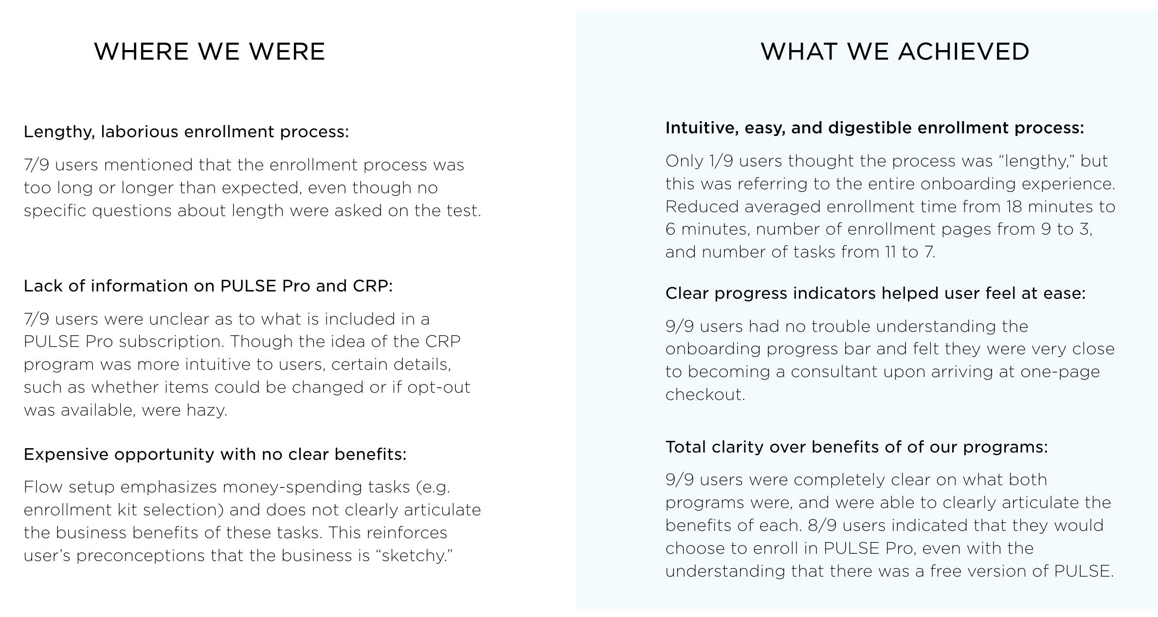 A sampling of our key successes