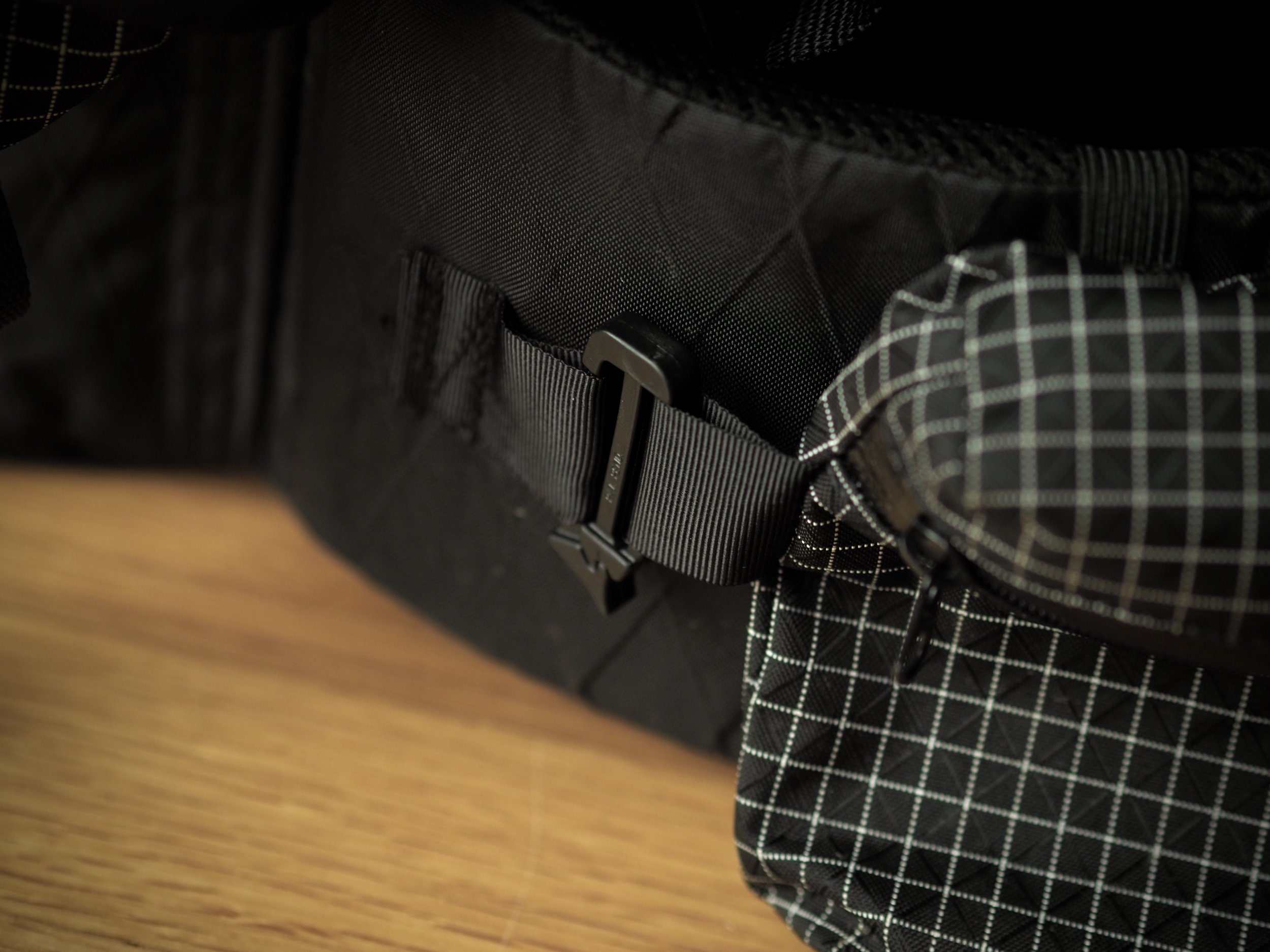 Pouches are secured in place by this hardware so it doesn't slip off.