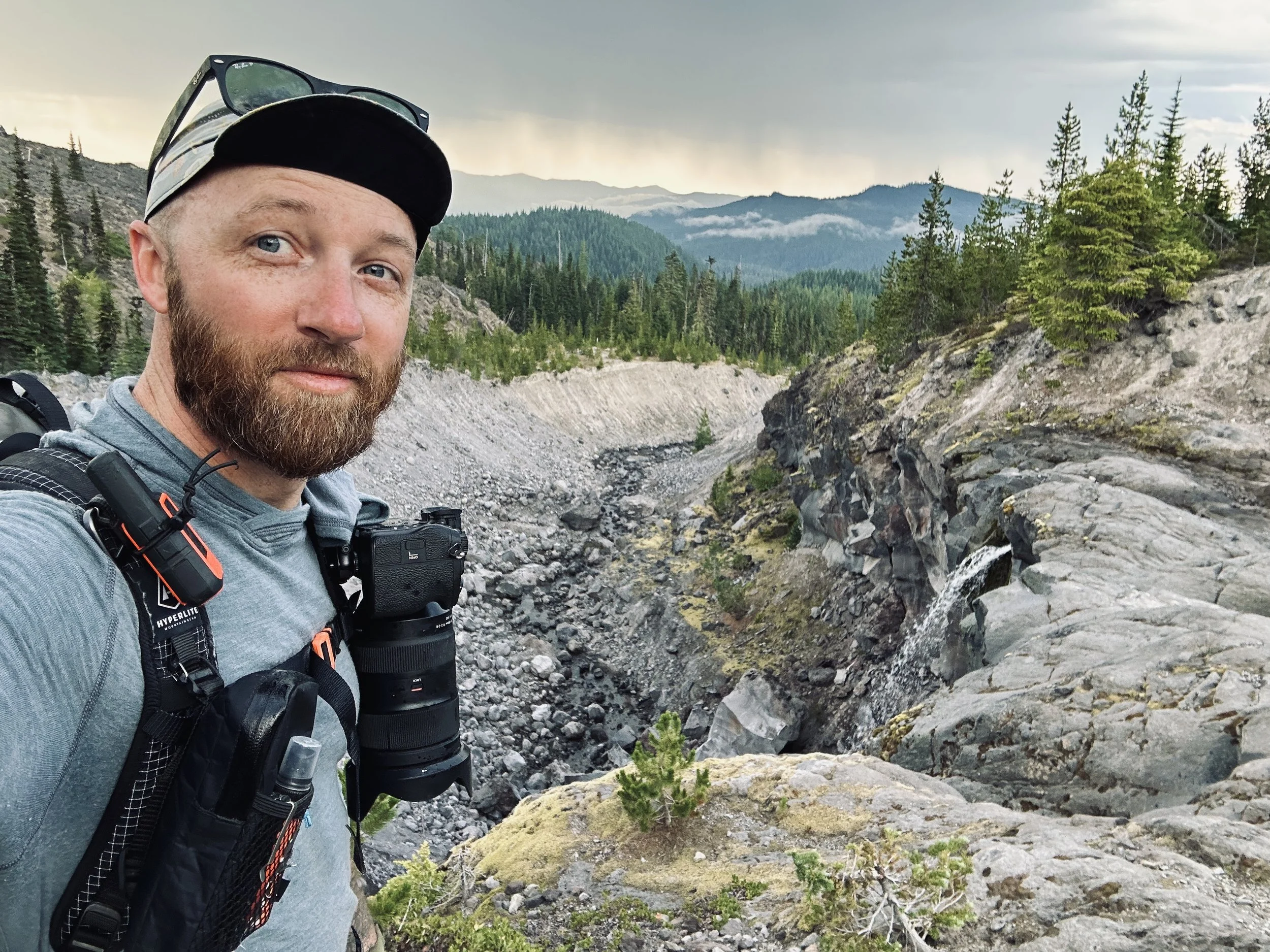 Emory By Land backpacking on the Loowit Trail in Washington State