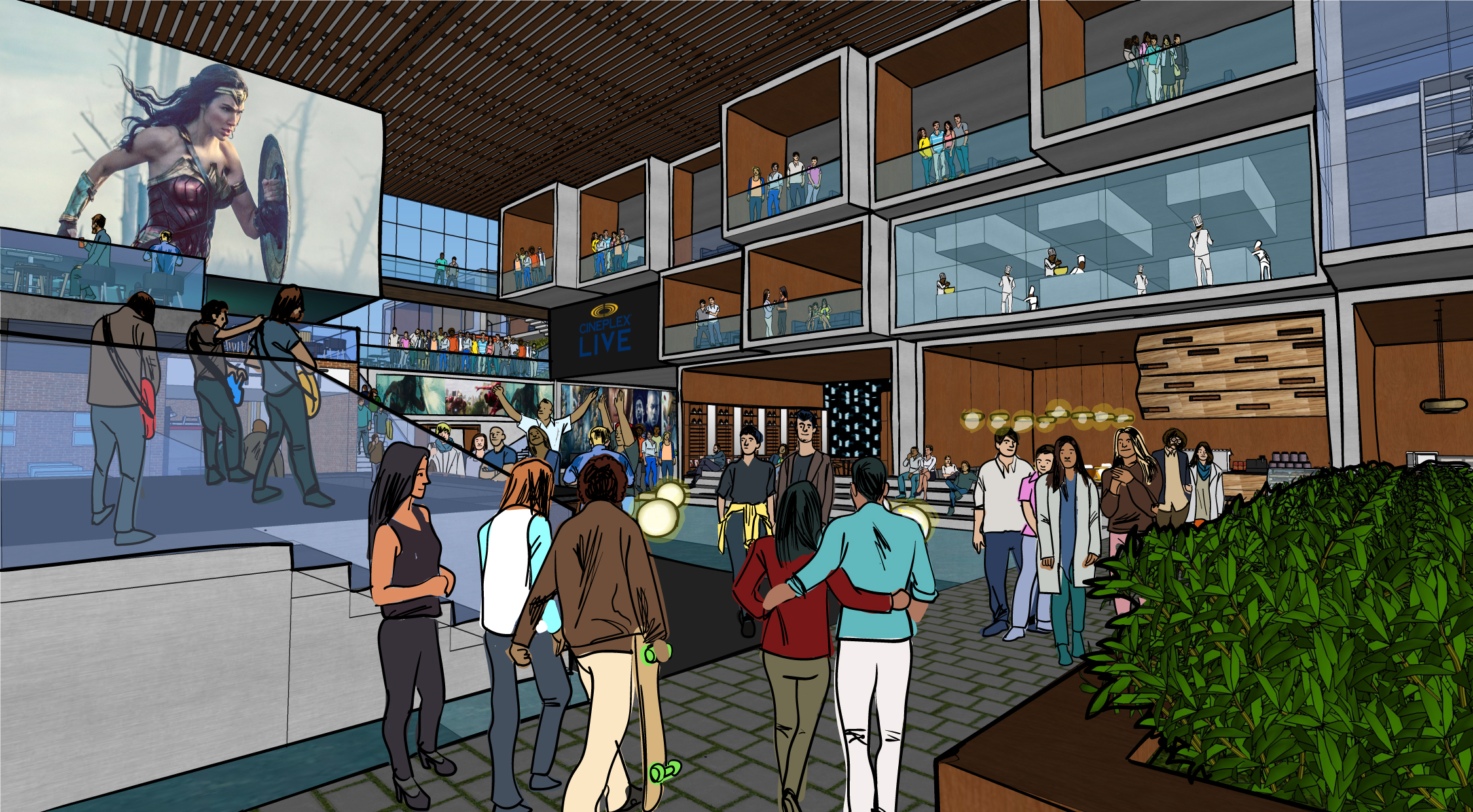 revelhouse cineplex rec room pitch